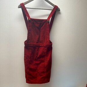 Top shop Overall Mini Dress with Back Zipper